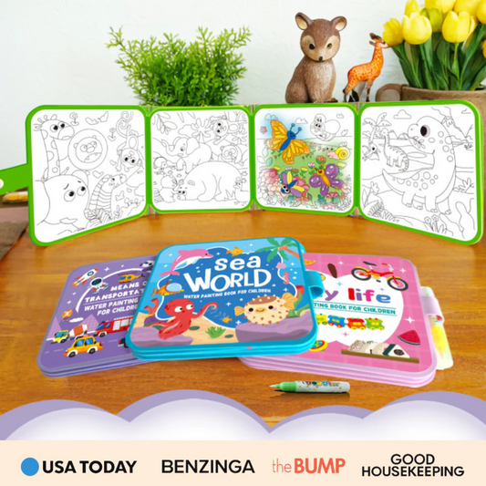 Mess-Free Reusable Water Coloring Book