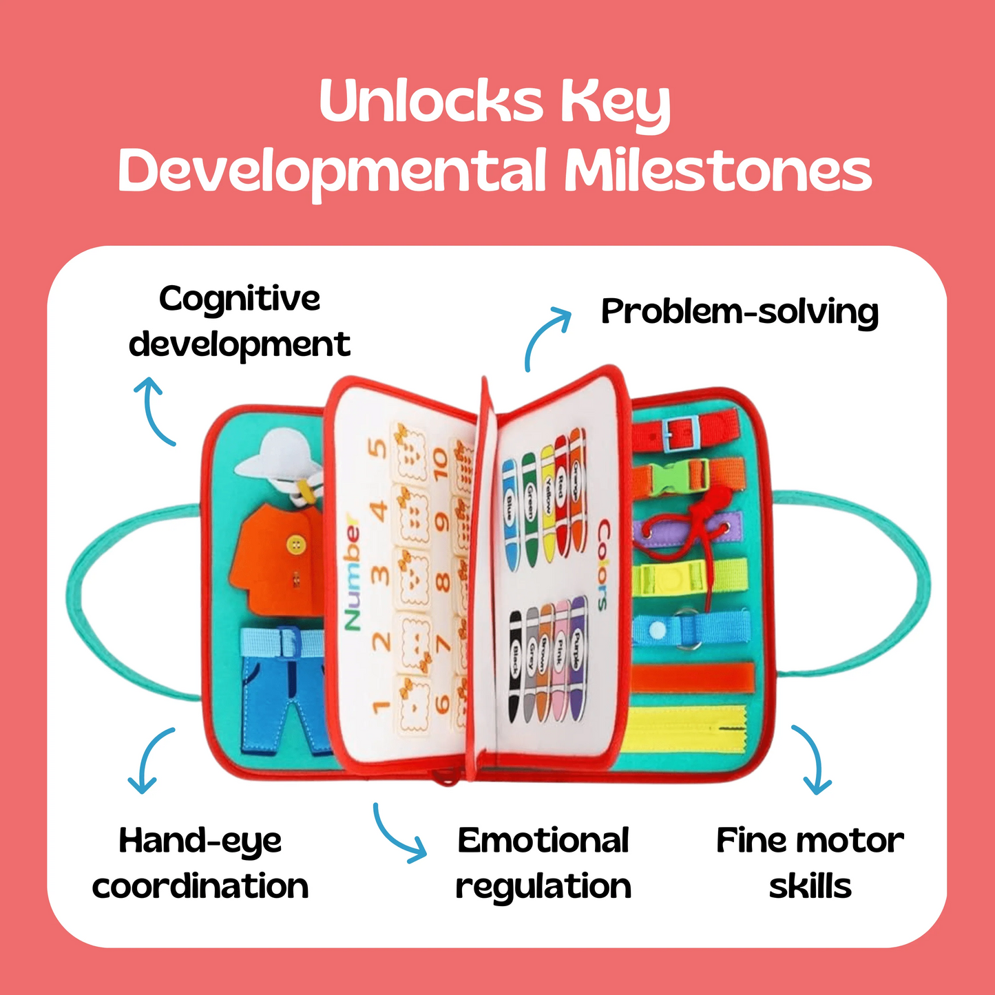 Toddler Portable Busy Board